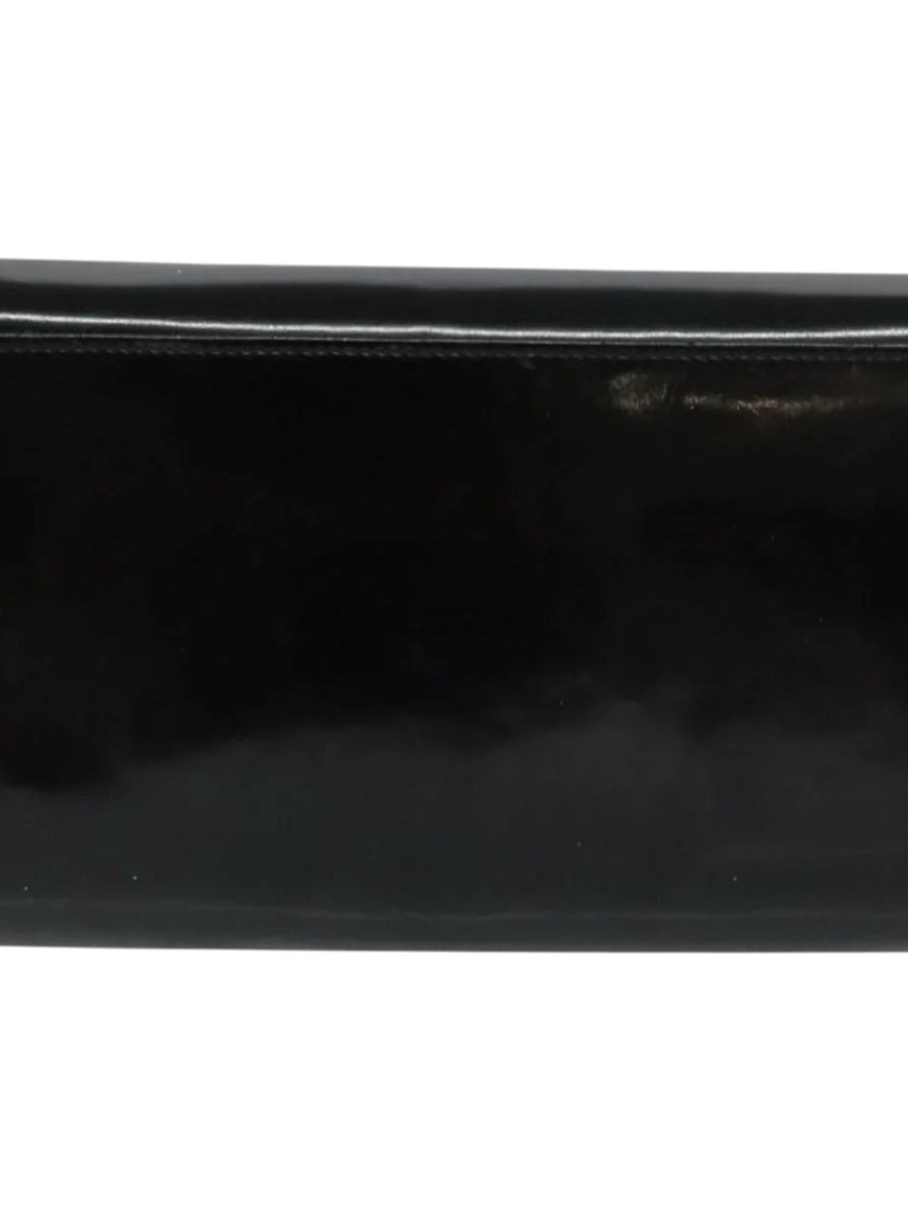 Salvatore Ferragamo Black Patent Leather Shoulder Bag Gold Hardware - Picture 6 of 10